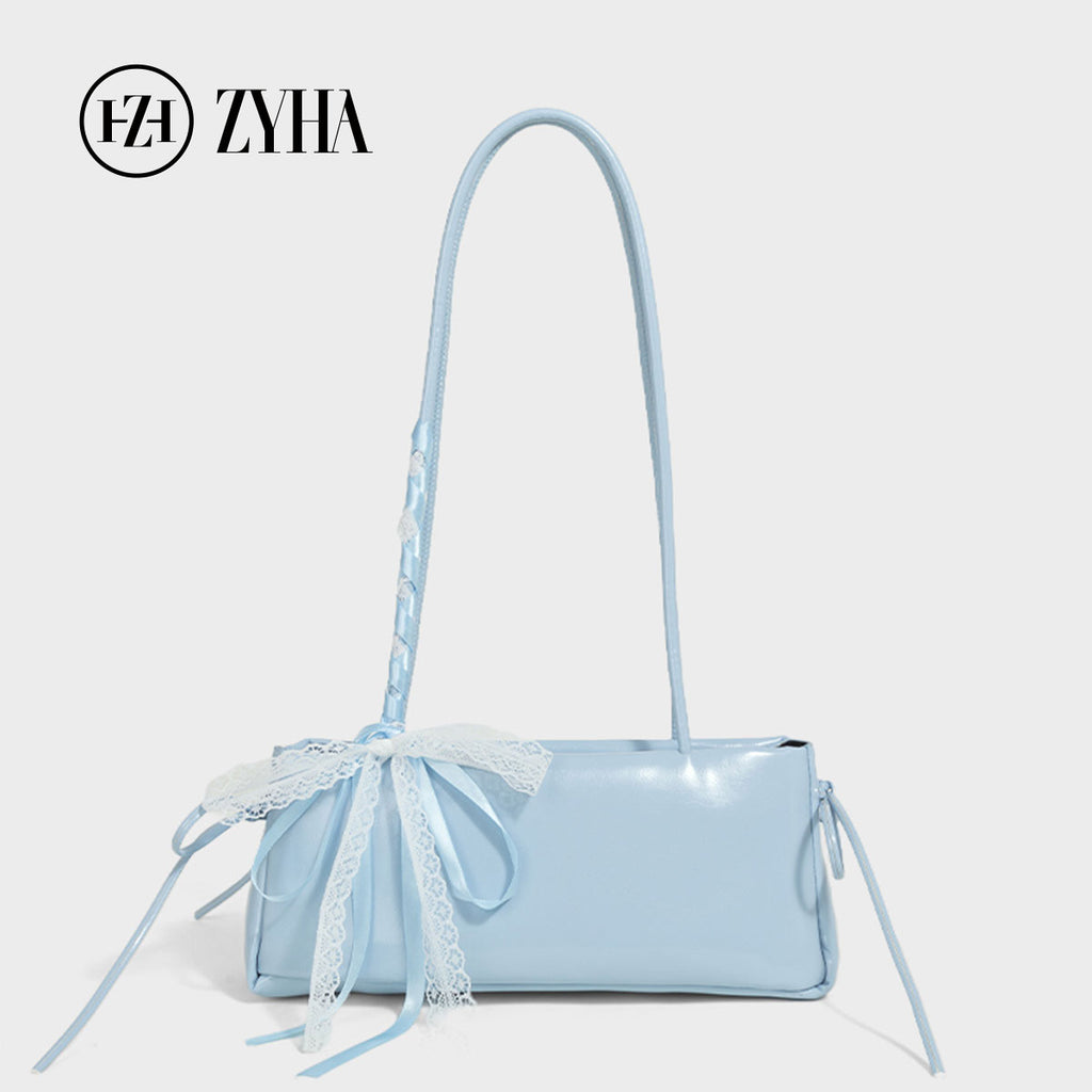 132 - ZYHA Luxe Lace Bow Keychain Handbag