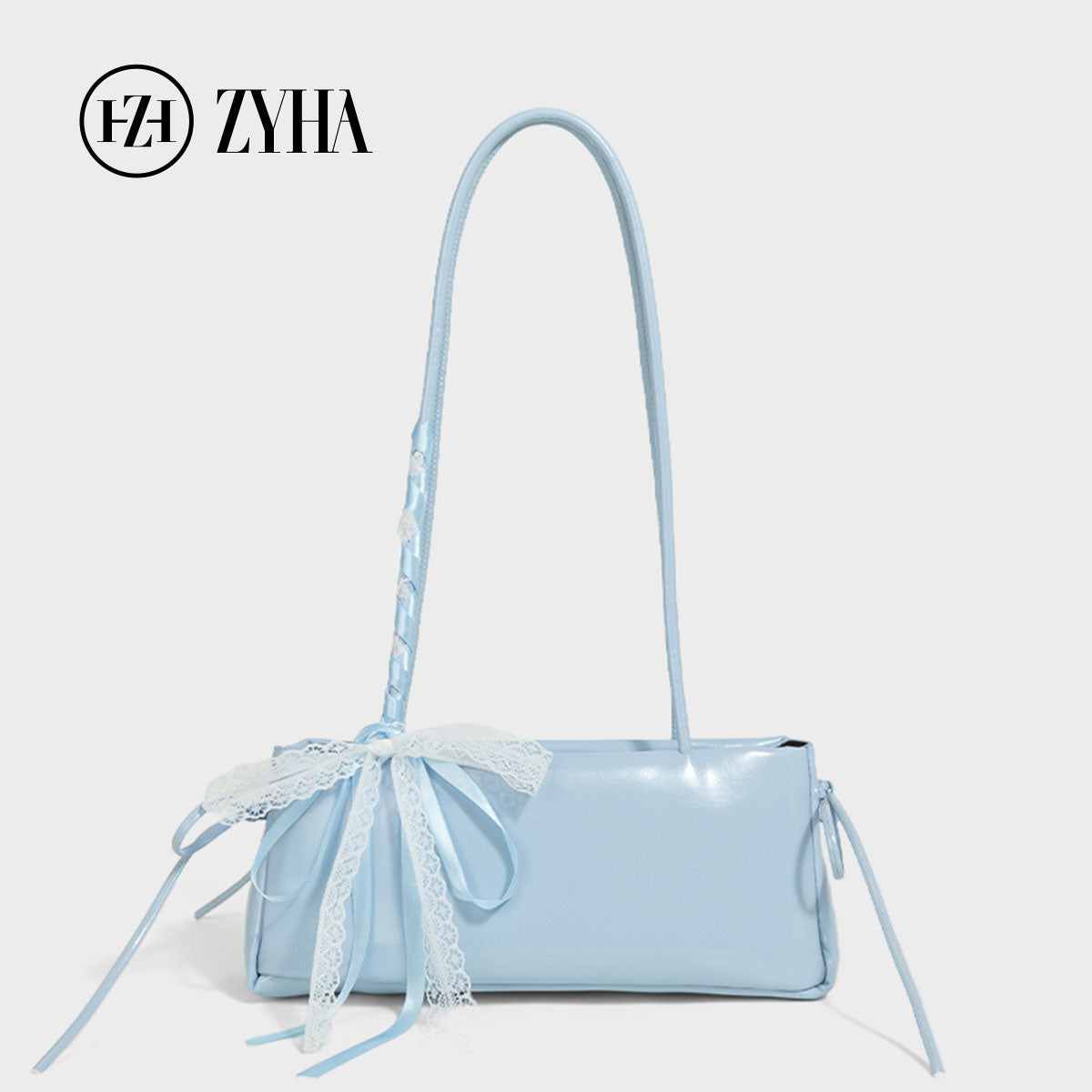 132 - ZYHA Luxe Lace Bow Keychain Handbag