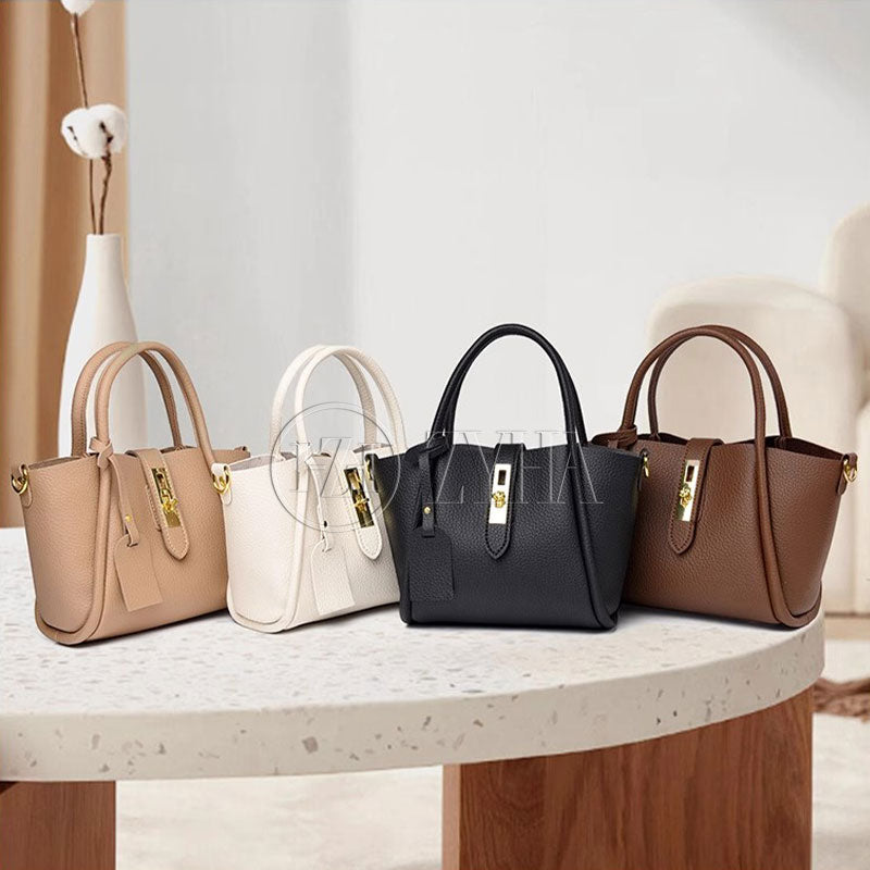 128 - ZYHA Luxury Handbag with Golden Touch
