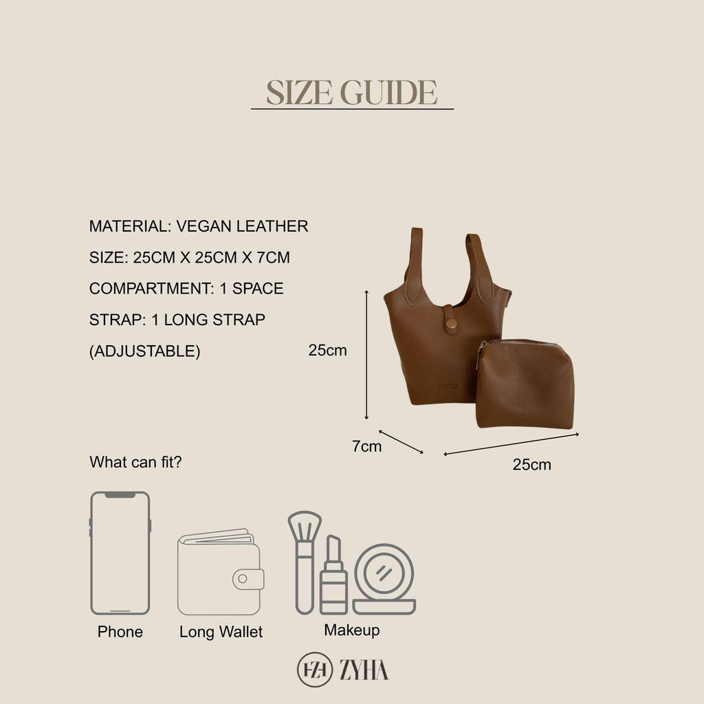 142- ZYHA Mini Leather Hand Bucket (ELYN)