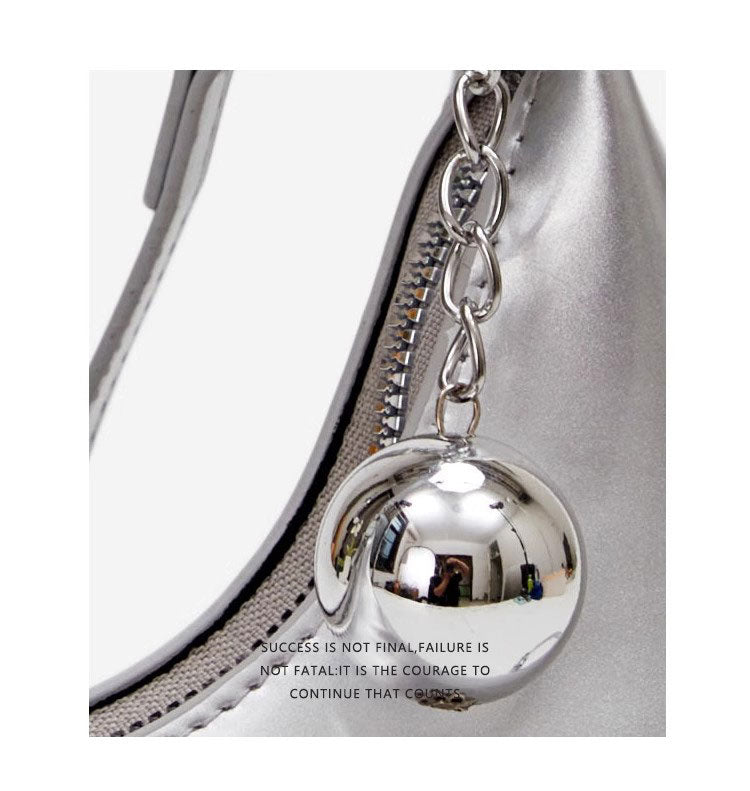 133 - ZYHA Luxe Metallic Glossy Handbag