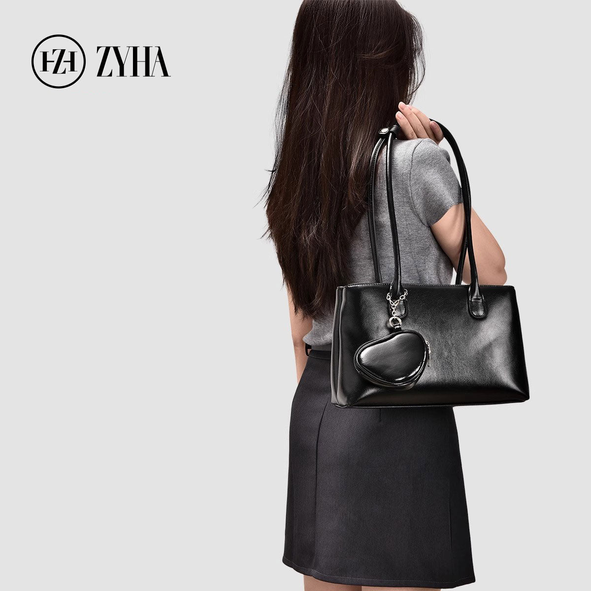 153 - ZYHA Single Shoulder Underarm Bag with Earphone Bag