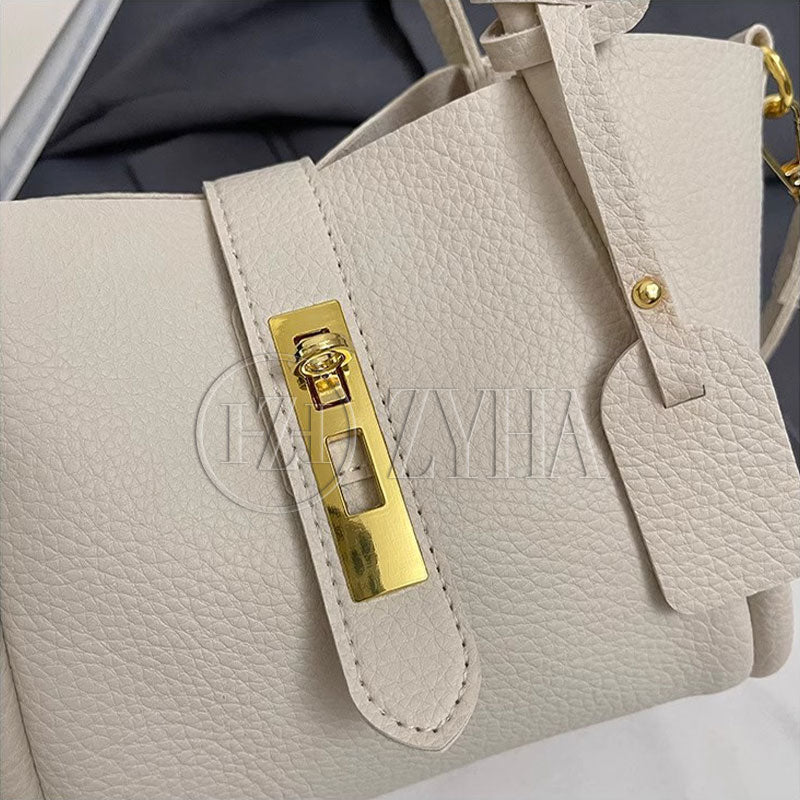 128 - ZYHA Luxury Handbag with Golden Touch