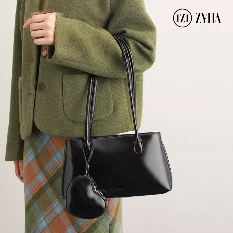 153 - ZYHA Single Shoulder Underarm Bag with Earphone Bag