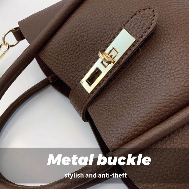 128 - ZYHA Luxury Handbag with Golden Touch