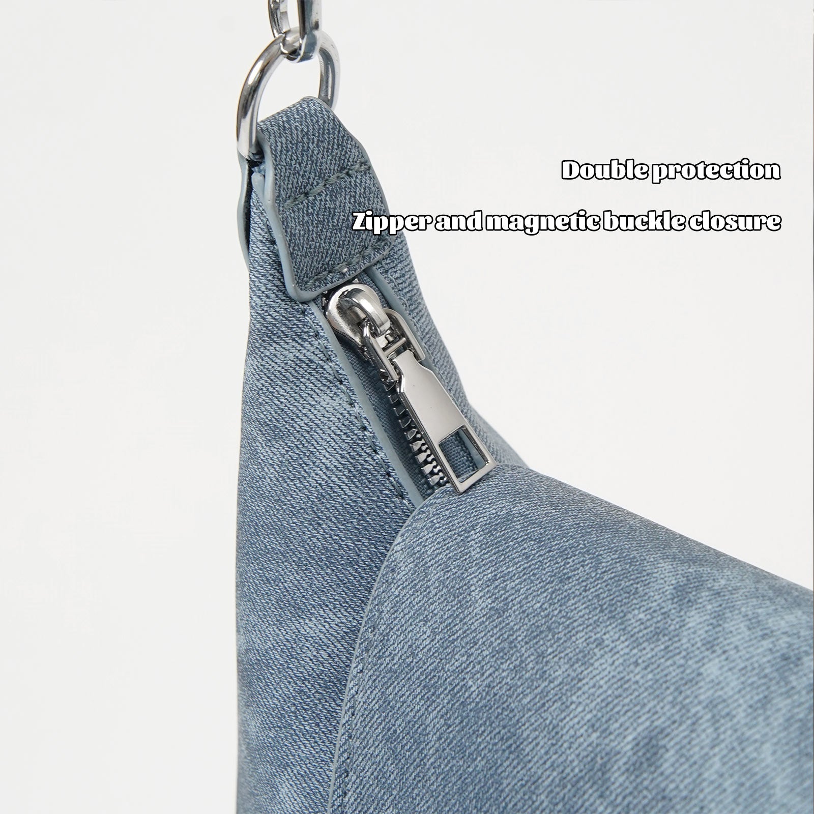 176 - ZYHA Denim Modern Handbag