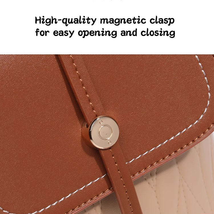 117 - ZYHA Retro Diamond Bucket Bag Cute