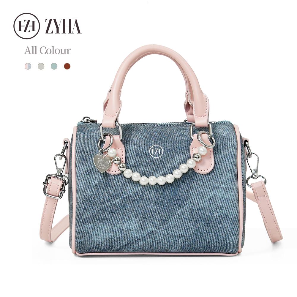 190 - ZYHA White Pearl Handbag