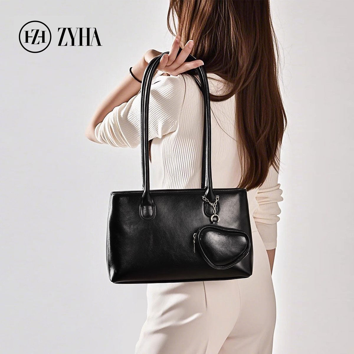 153 - ZYHA Single Shoulder Underarm Bag with Earphone Bag