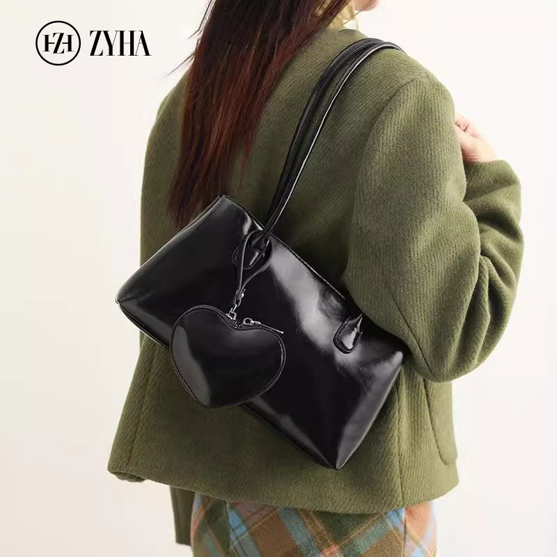 153 - ZYHA Single Shoulder Underarm Bag with Earphone Bag