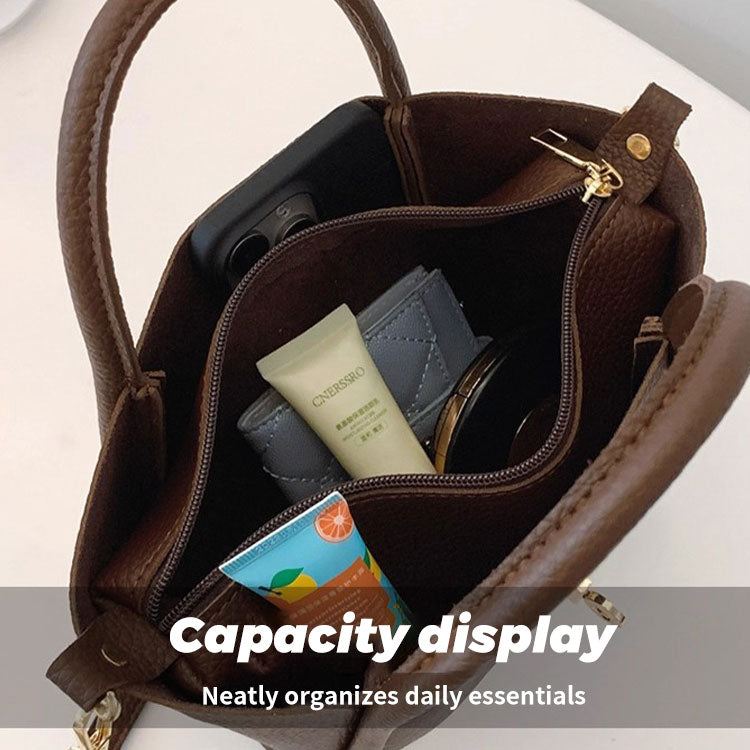 128 - ZYHA Luxury Handbag with Golden Touch