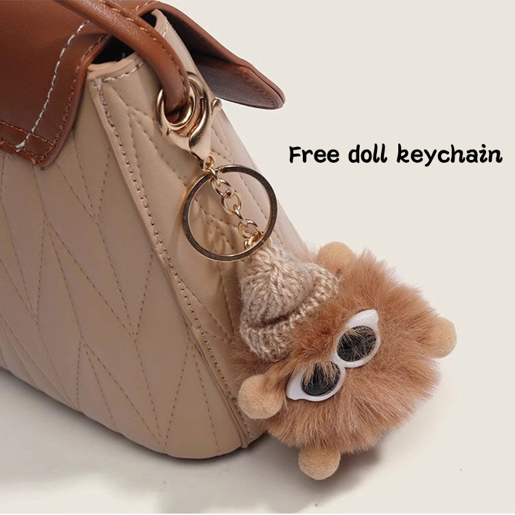 117 - ZYHA Retro Diamond Bucket Bag Cute