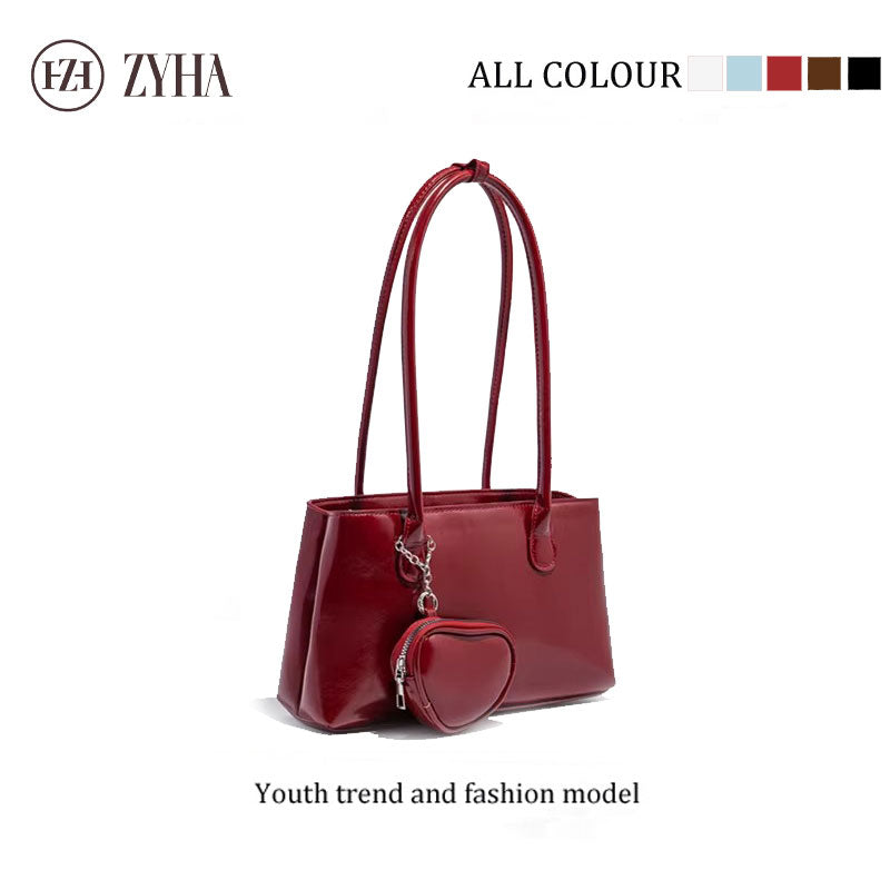 153 - ZYHA Single Shoulder Underarm Bag with Earphone Bag