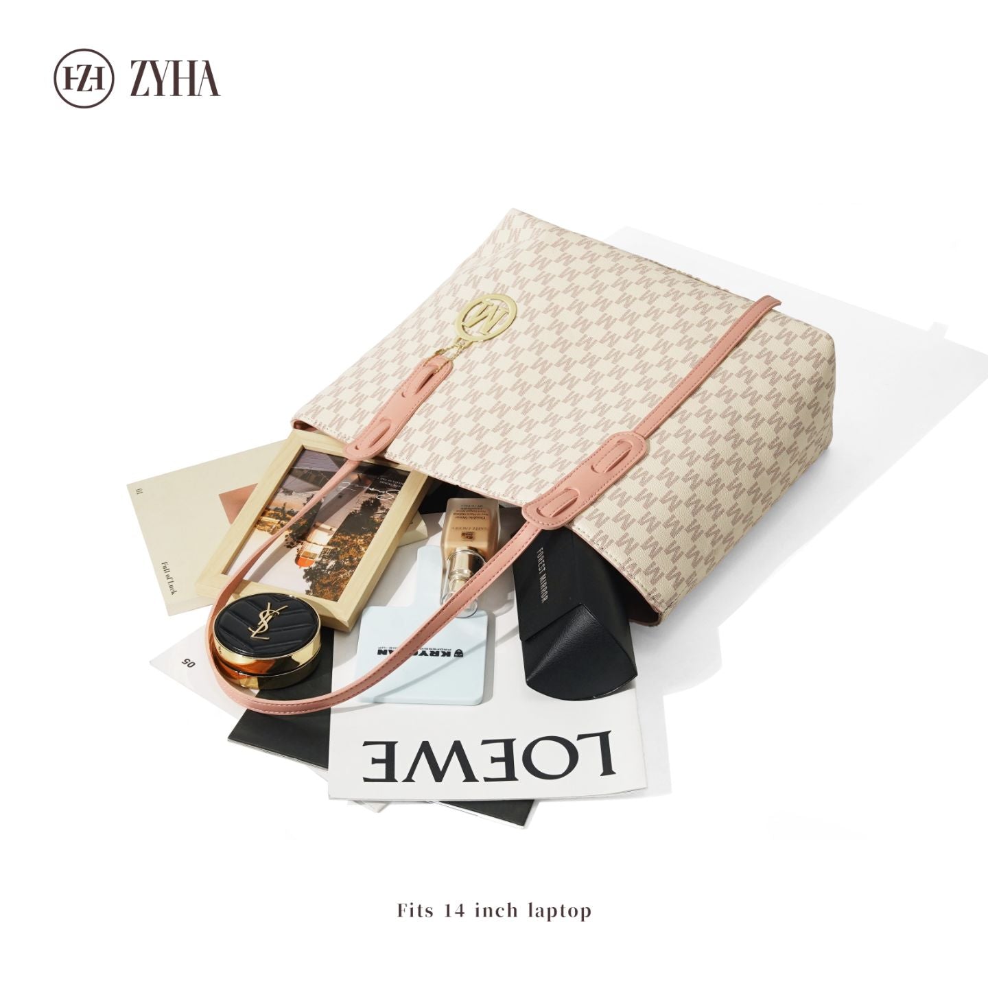 192-(LUNA) Totebag gaya mewah berkualiti Material kulit Style untuk harian Wanita