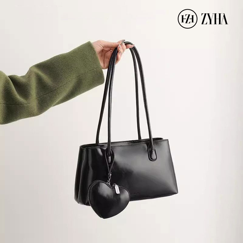 153 - ZYHA Single Shoulder Underarm Bag with Earphone Bag