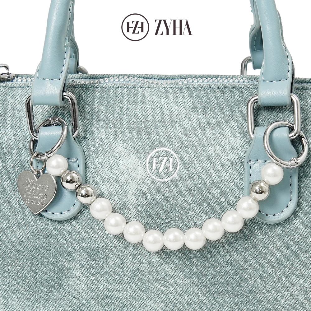 190 - ZYHA White Pearl Handbag