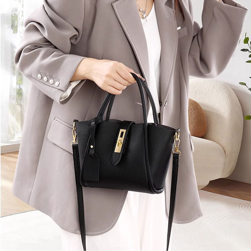 128 - ZYHA Luxury Handbag with Golden Touch