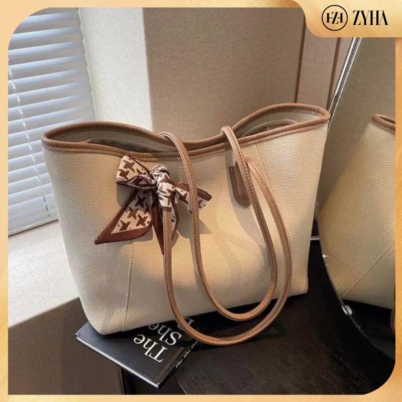 104 -  ZYHA Totebag Mewah dengan Reben yang Cute