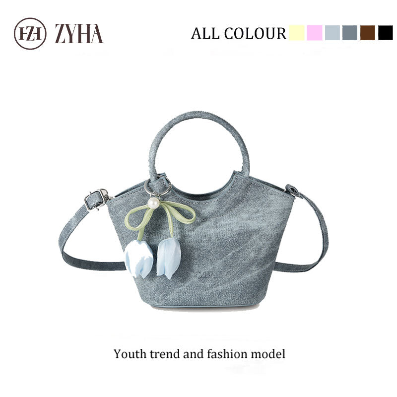 174 - ZYHA Korean Mini Bucket with Tulip
