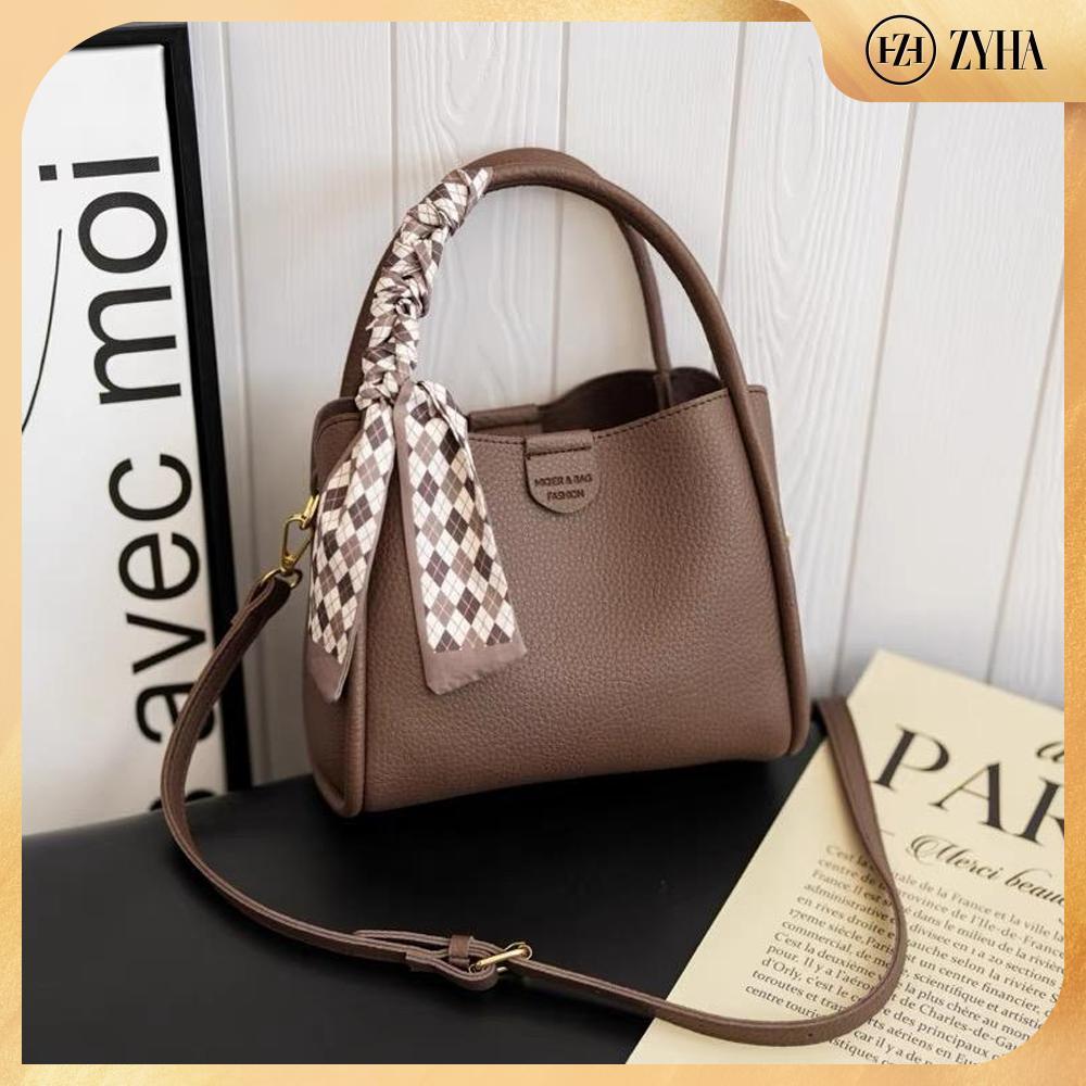118 - ZYHA Bucket beg Comel kulit berkualiti