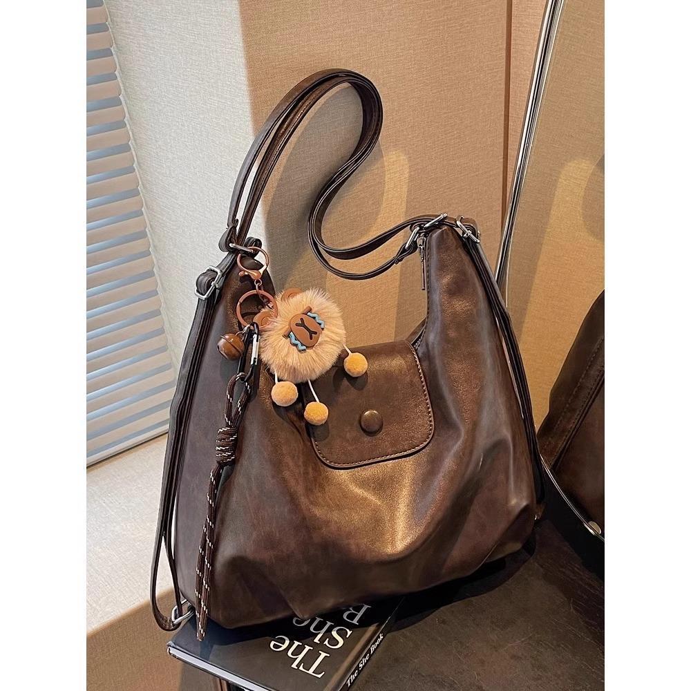 114.C.- ZYHA Large Capacity Women's Shoulder Bag Gaya Retro Baru