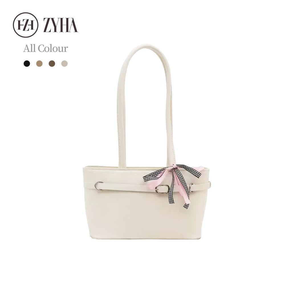 163-ZYHA Mini Bucket Ribbon Beg Tangan Wanita Cute