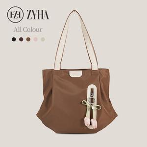 172 - ZYHA Neylon Canvas Korean Style Handbag with Tulip