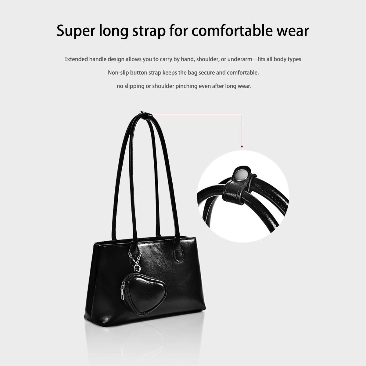 153 - ZYHA Single Shoulder Underarm Bag with Earphone Bag