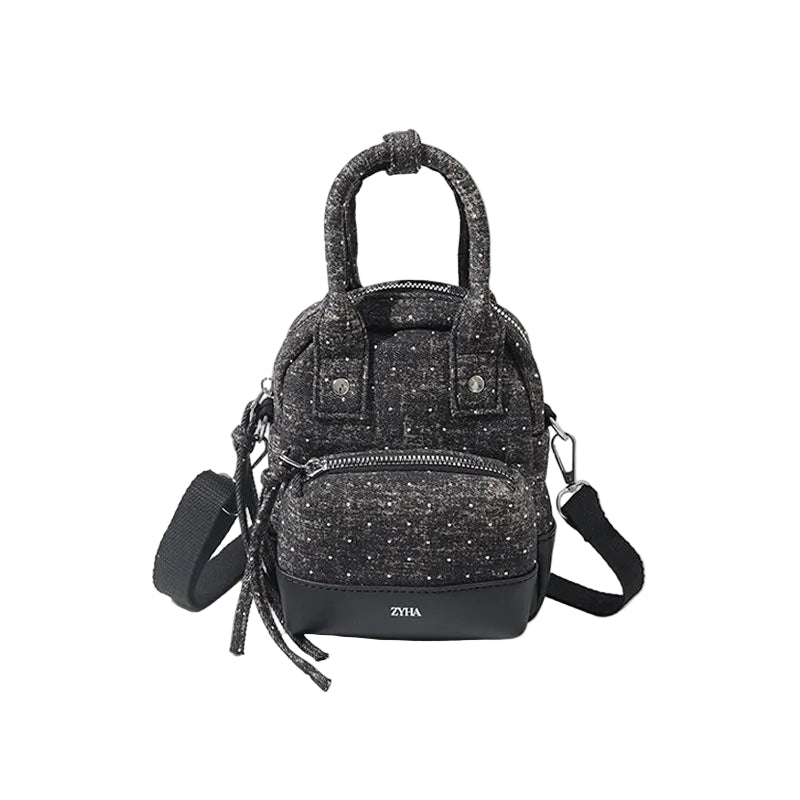 178 - ZYHA Denim Mini Backpack with cute design
