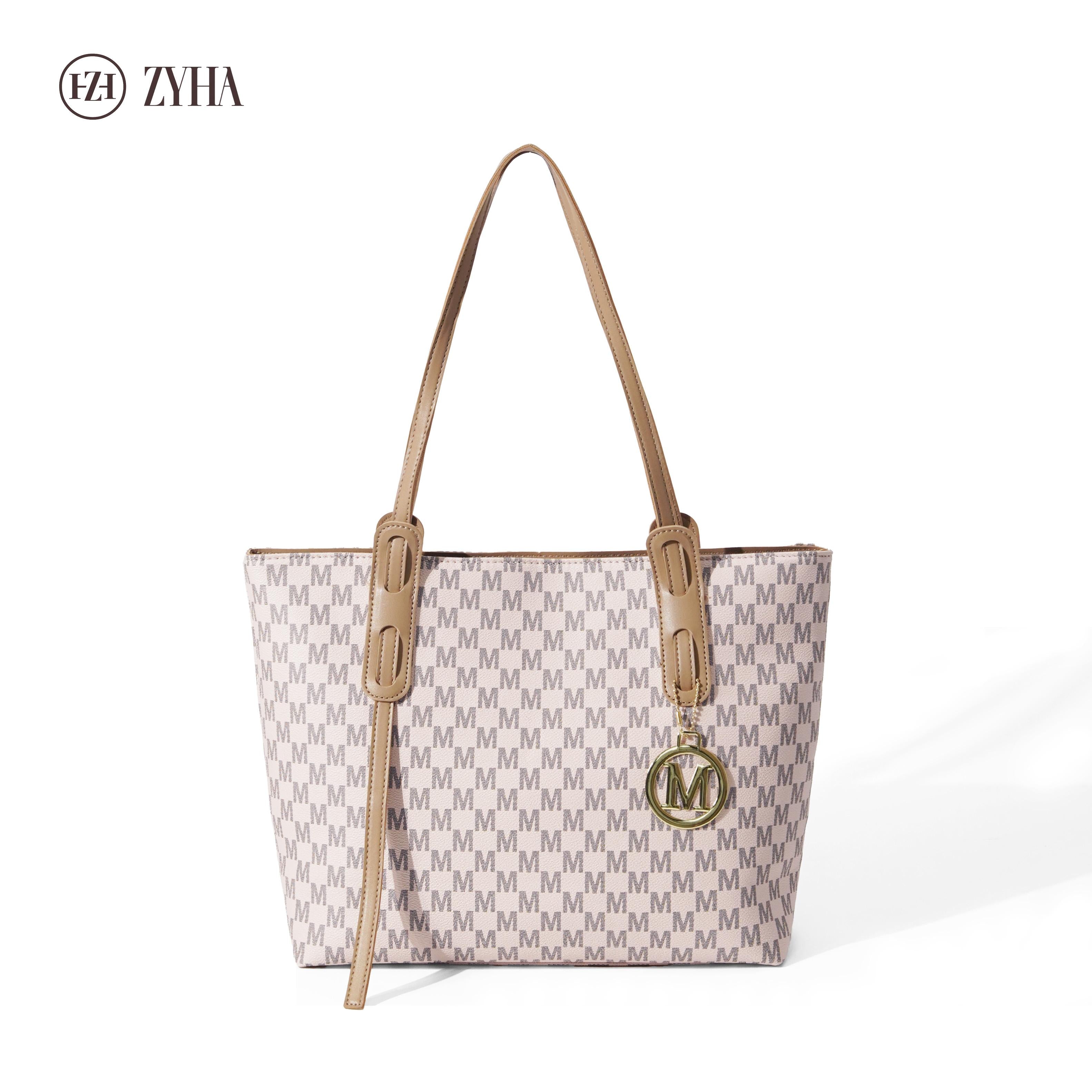 192-(LUNA) Totebag gaya mewah berkualiti Material kulit Style untuk harian Wanita