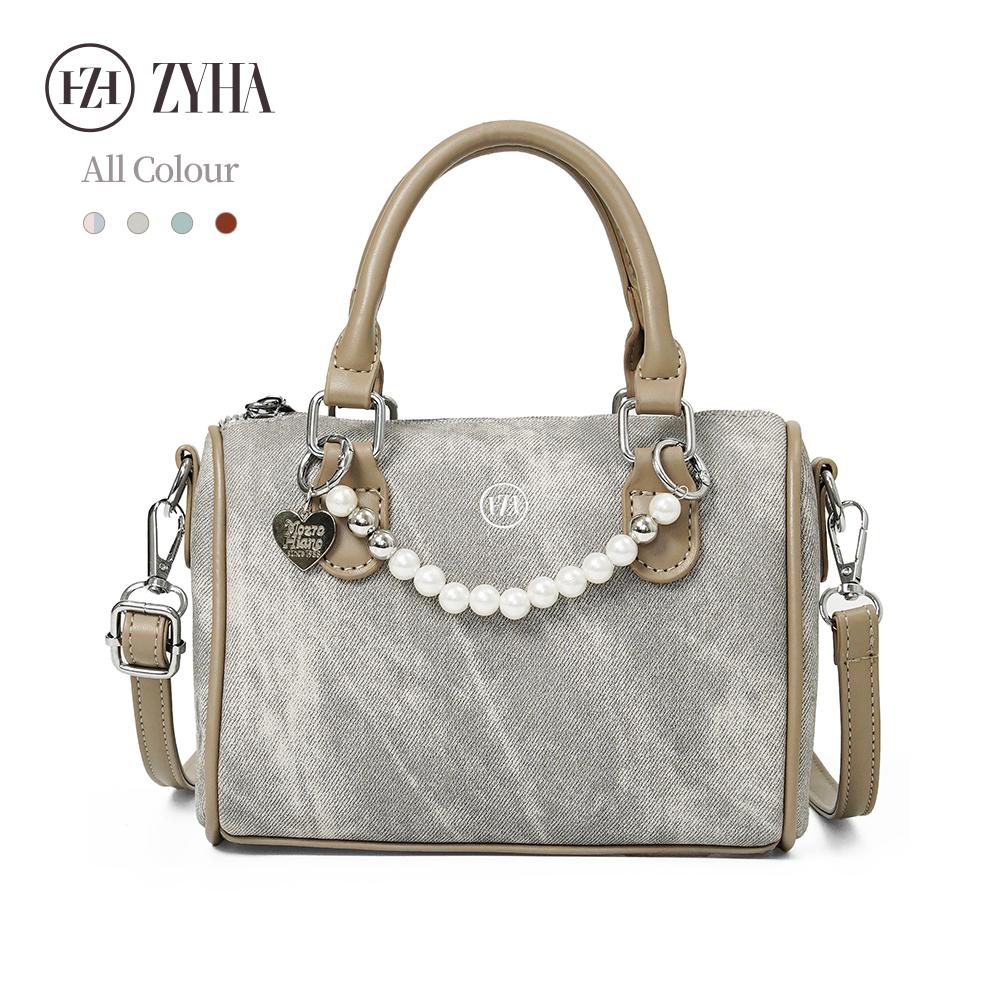 190 - ZYHA White Pearl Handbag
