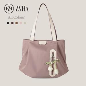 172 - ZYHA Neylon Canvas Korean Style Handbag with Tulip