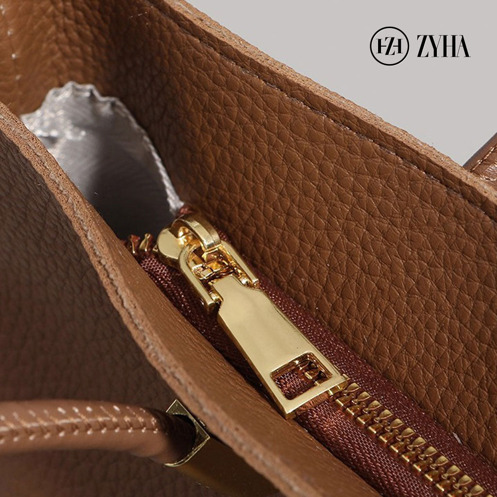 161 - ZYHA Elegant Women Bag with Pearl Keychain