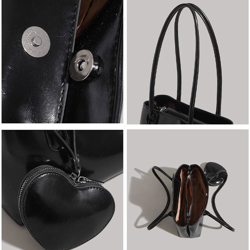 153 - ZYHA Single Shoulder Underarm Bag with Earphone Bag