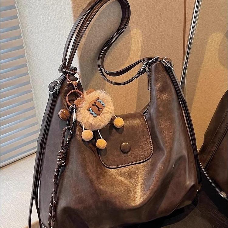 114.C.- ZYHA Large Capacity Women's Shoulder Bag Gaya Retro Baru