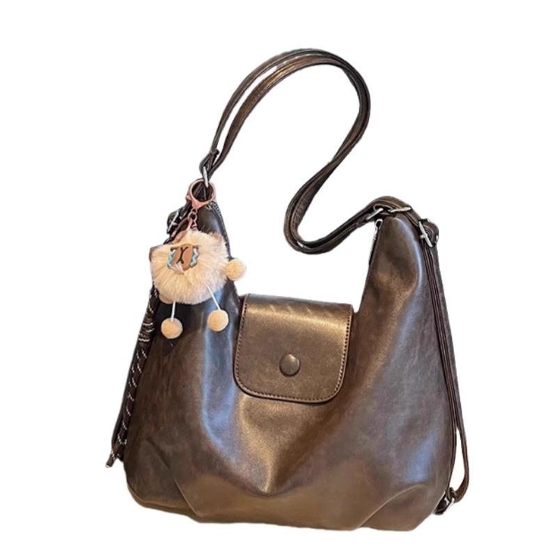 114.C.- ZYHA Large Capacity Women's Shoulder Bag Gaya Retro Baru