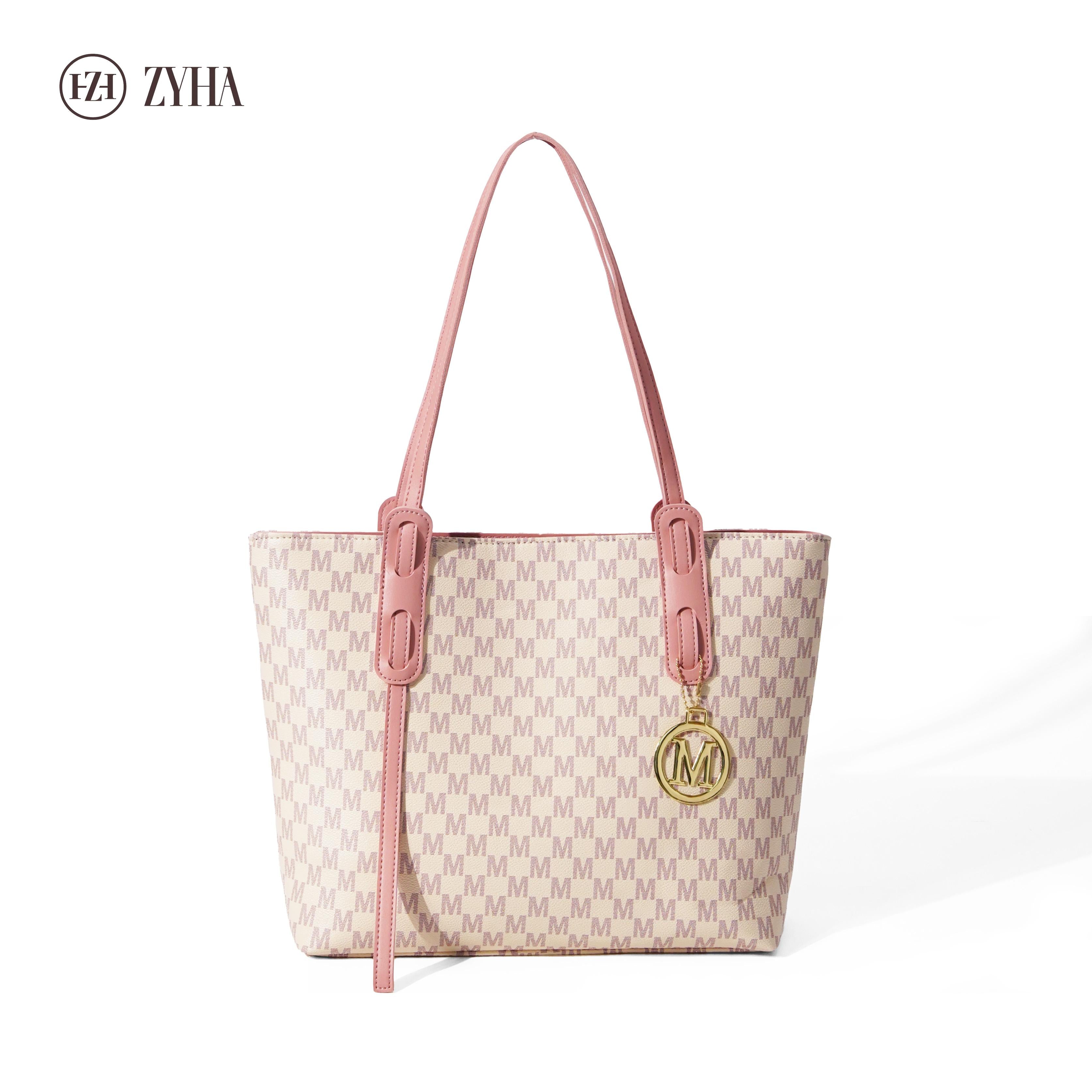 192-(LUNA) Totebag gaya mewah berkualiti Material kulit Style untuk harian Wanita
