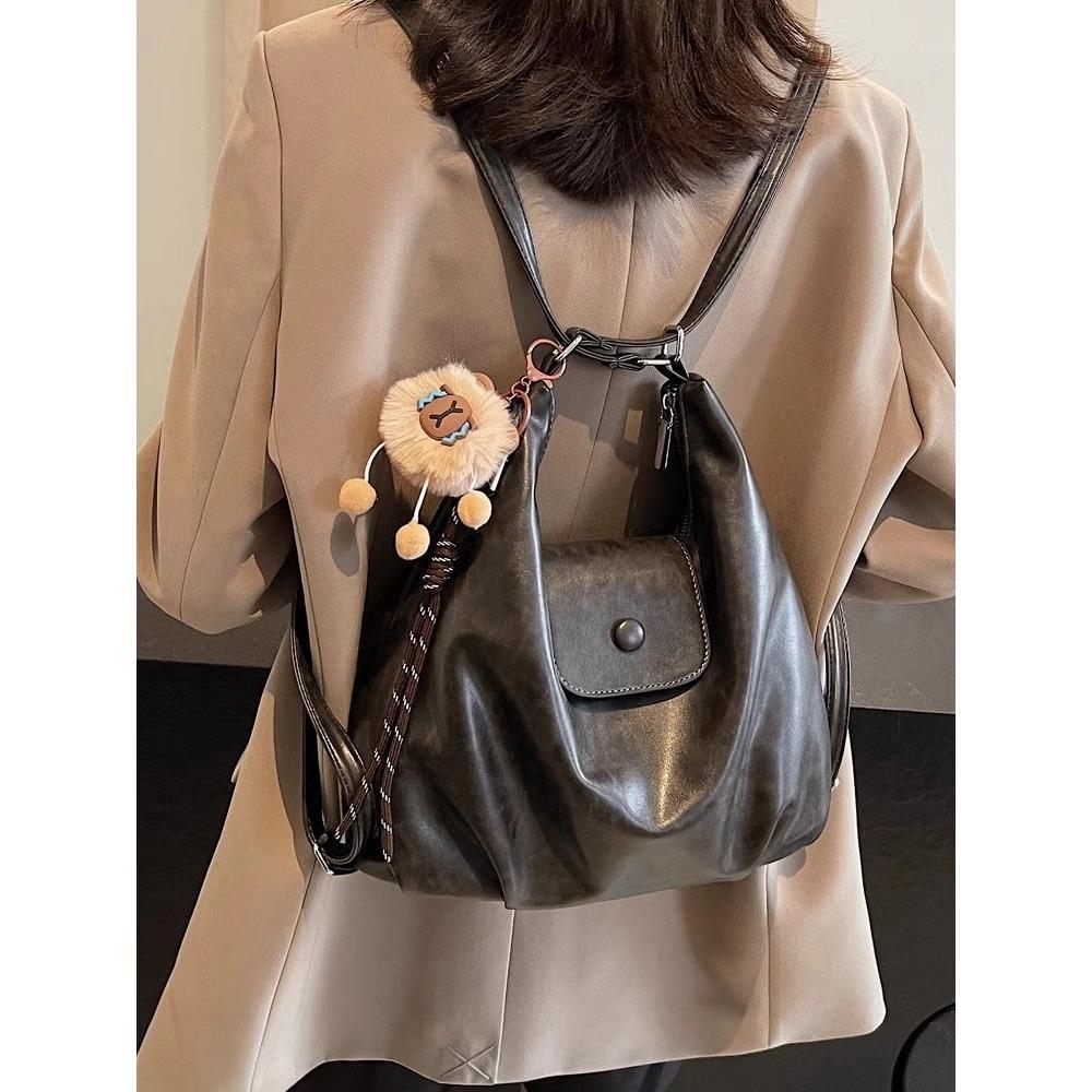 114.C.- ZYHA Large Capacity Women's Shoulder Bag Gaya Retro Baru