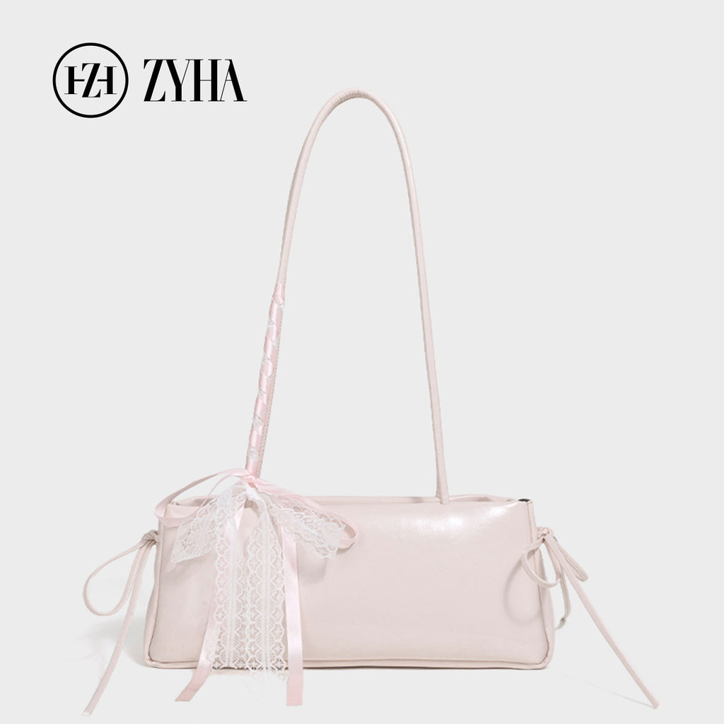 132 - ZYHA Luxe Lace Bow Keychain Handbag